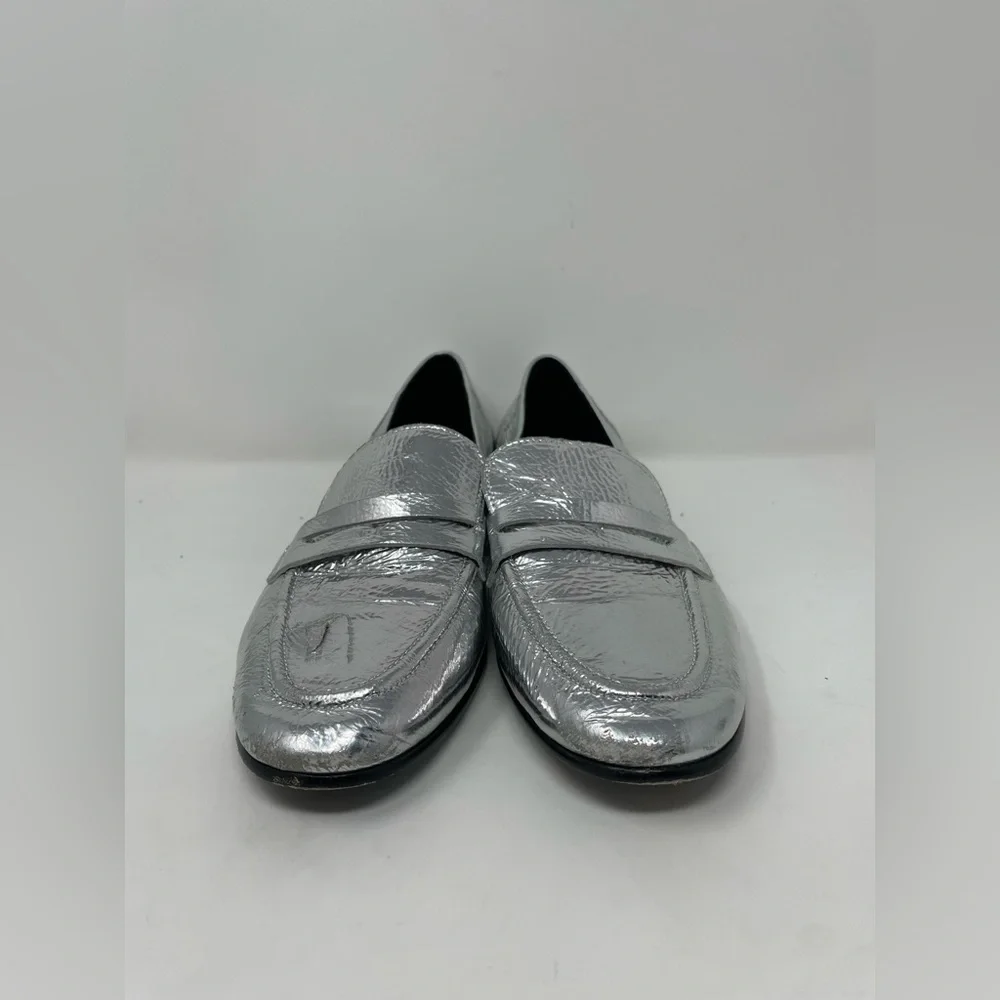 Kate Spade New York METALLIC SILVER Women's Genevieve Loafers, US 7.5 - Picture 2 of 14